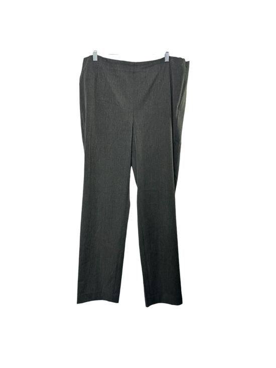 Talbots Pants - Talbots Charcoal Gray Heather Flat Front Slacks Pants Women's Size 14